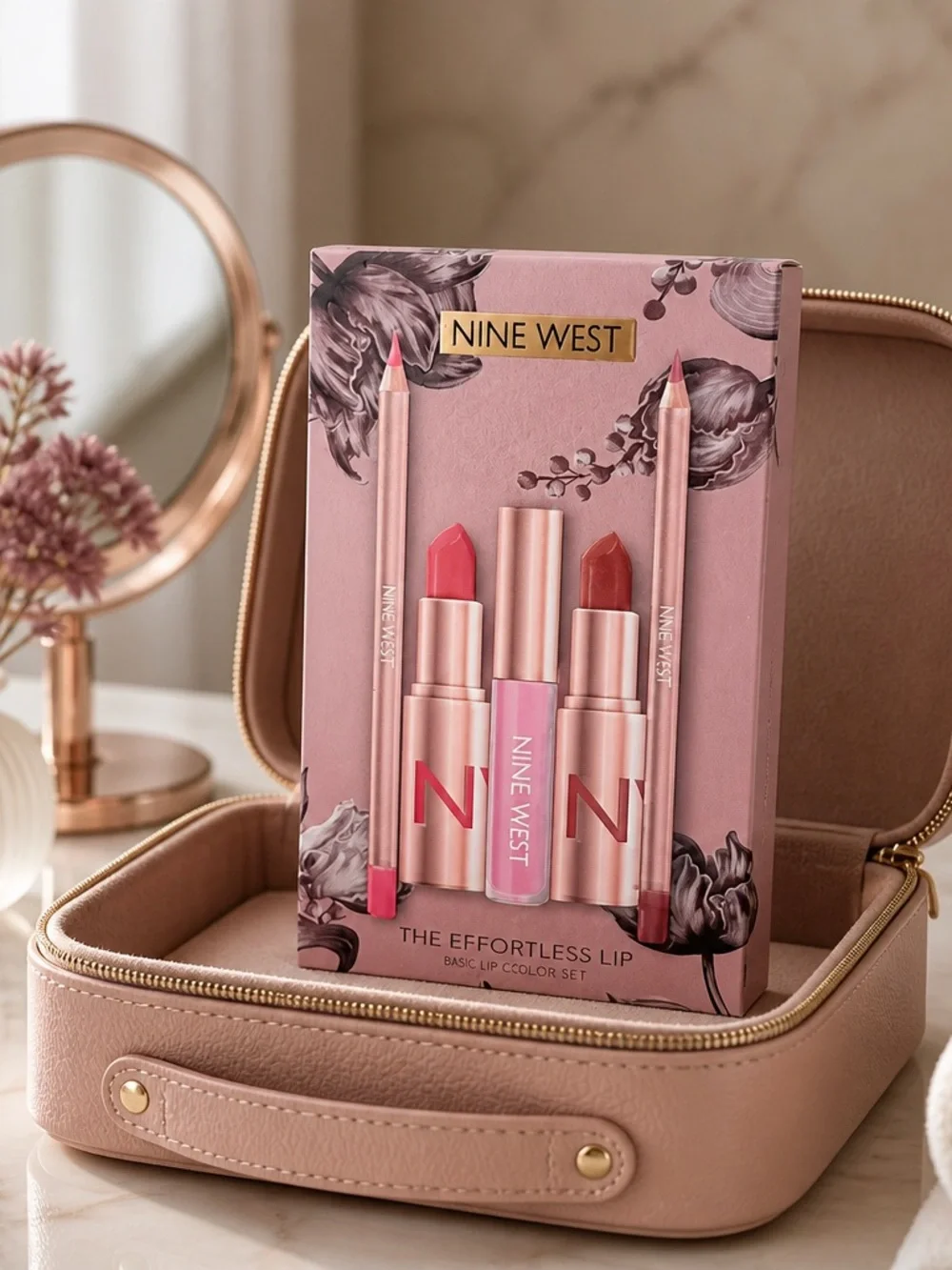 Nine West The Effortless Lip 5 Piece Lip Color Set New